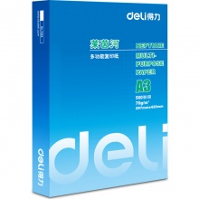 得力(deli)7405 A3 莱茵河复印纸 70g 500张/包 4包/箱