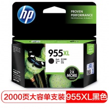 惠普（HP）L0S72AA 955XL 高容量原装黑色墨盒 (适用HP 8210 8710 8720 8730)