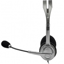罗技（Logitech） H111头戴式立体声耳机麦克风 电脑笔记本耳麦 黑色