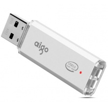爱国者（aigo） 电脑高速U盘 USB3.0 小巧便携闪充金属亮银优盘U320 银色64G