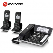 摩托罗拉(Motorola) C7002C 数字无绳录音电话机 无线座机 子母机一拖二