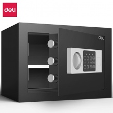 得力(deli)保险柜 高25cm小型入墙入柜保险箱 办公家用电子密码保管箱 92620