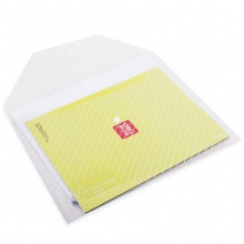 得力（deli) 5501 文件袋A4 纽扣袋 文件袋 资料袋 文件套 办公用品