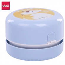 得力(deli)强吸力桌面吸尘器 迷你键盘除尘清洁助手 橡皮屑清洁器 卡通浅蓝18883