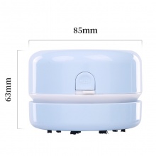 得力(deli)强吸力桌面吸尘器 迷你键盘除尘清洁助手 橡皮屑清洁器 卡通浅蓝18883