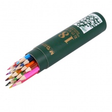 晨光（M&G）AWP34307 18色彩色铅笔水溶性素描彩笔画笔套装手绘油性美术绘画涂鸦素描儿童专业画画 