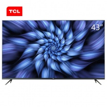 TCL 43V2 43英寸液晶电视机 4k超高清 HDR 全面屏 人工智能 30核处理器