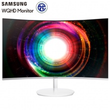 三星（SAMSUNG）27英寸2KQHD高分 1800R曲率量子点技术 爱眼认证 HDMIDP全高清接口 电脑显示器C27H711QEC