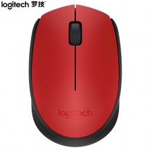 罗技（Logitech）M170 无线鼠标 红色