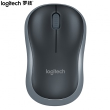 罗技（Logitech）M185 无线鼠标 黑色灰边
