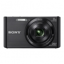 索尼（SONY）DSC-W830 便携数码相机/照相机/卡片机 黑色（约2010万有效像素 8倍光学变焦 25mm广角 ）（含包，32摄影储存卡）
