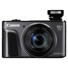佳能（Canon）PowerShot SX720 HS 数码相机 黑色（2030万像素 40倍光变 24mm超广角）